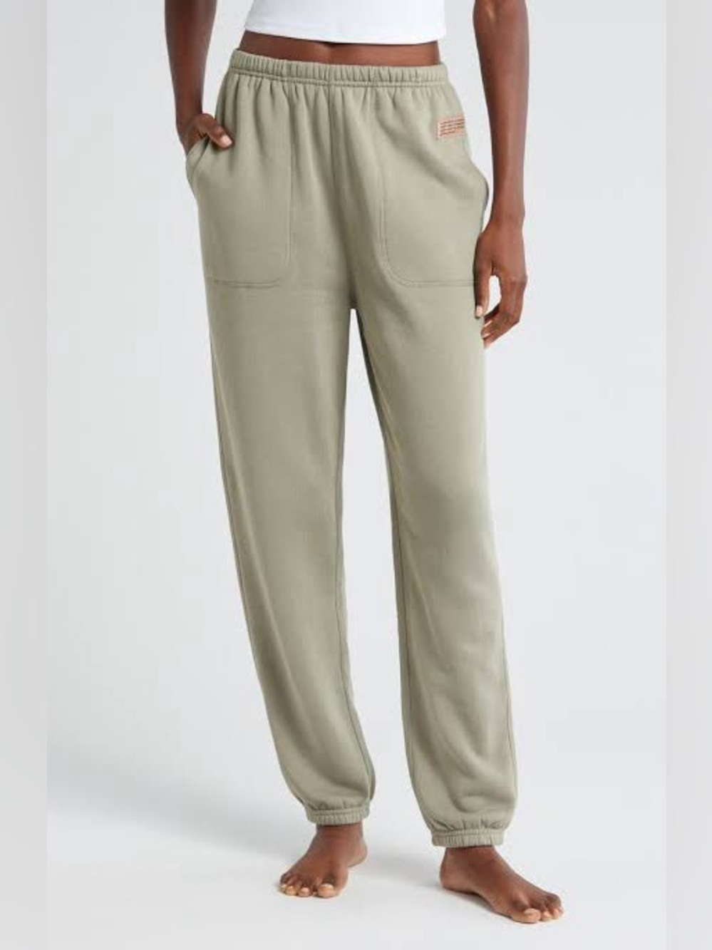 Lunya SilkSweats Reversible Joggers Sage Green EUC M